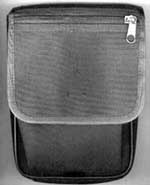 Фото 3. Черная капроновая сумка, вид спереди. 